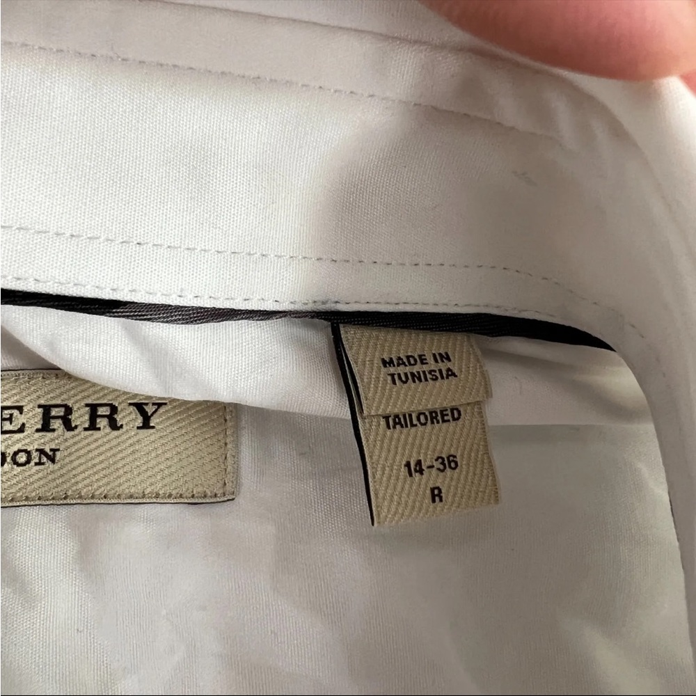 Burberry dress shirt white